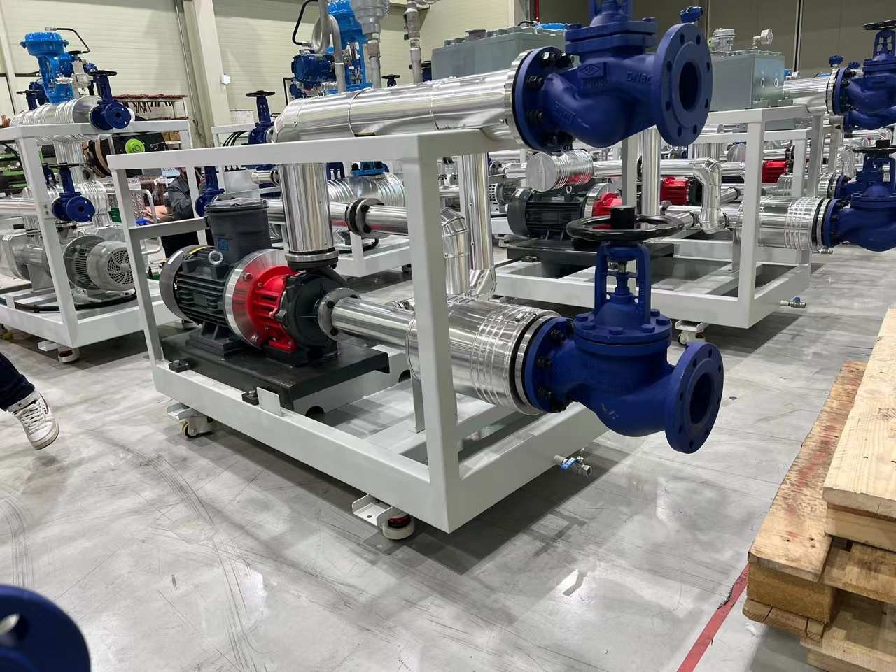 奧蘭克70臺大流量防爆磁力泵出口韓國光伏行業